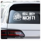 Preview: Reiz mich nicht! Autoaufkleber Schildkröte Turtle Sticker Aufkleber A4274